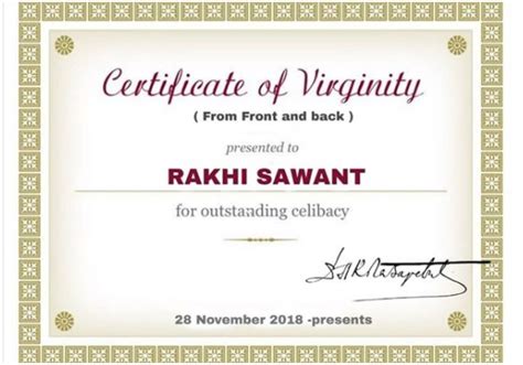 Dear Deepak Kalal Rakhi Sawants Virginity Certificate Is Something No One Asked For View