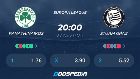 Estatísticas De Panathinaikos X Sk Sturm Graz - Panathinaikos vs Sturm Graz Betting Odds