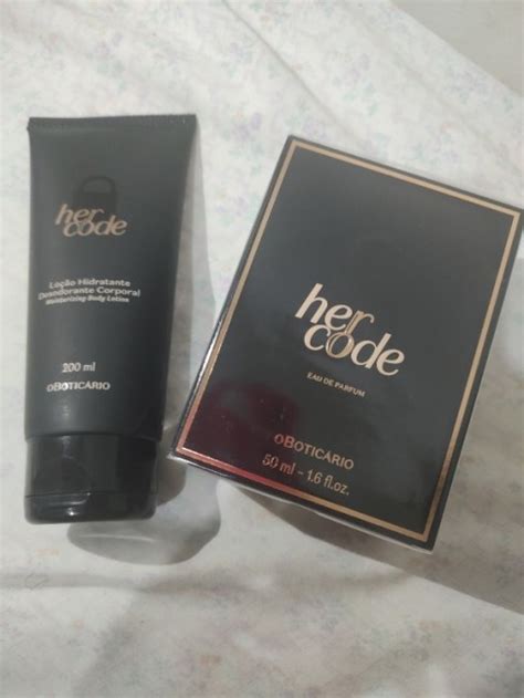 Combo Her Code Eau De Parfum 50ml Loção Hidratante Corporal 200ml