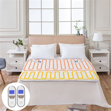 Amazon.com: Bwarm Premium Multi-Zone Electric Heated Mattress Pad Queen