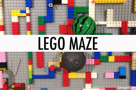 LEGO Activities for Kids: Lego Marble Maze – Spongy Kids