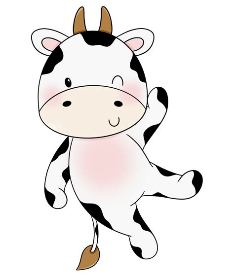 Lindo Personaje De Dise O De Dibujos Animados De Vaca Png