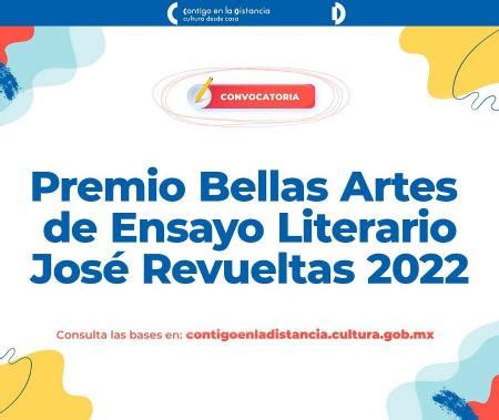 Abren Convocatoria Para El Premio Bellas Artes De Ensayo Literario Jos