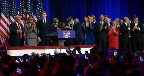 President Donald Trump Delivers Victory Speech Following His Historic