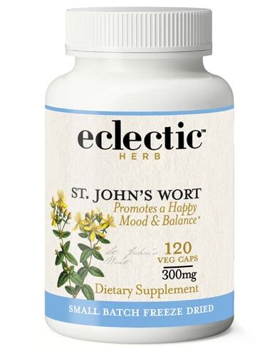 Eclectic Institute St Johns Wort 300 Mg 120 Non Gmo Veg Caps