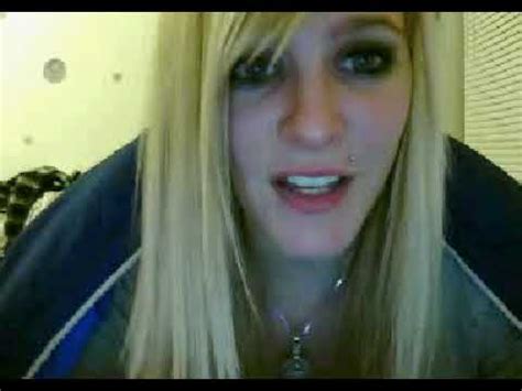 Cute Dumb Blonde Chick On Webcam YouTube