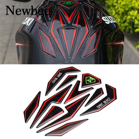 Newbee Reflective D Motorcycle Sticker Moto Gas Fuel Tank Protector