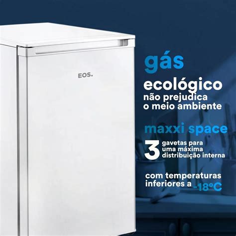 Freezer Vertical EOS EcoGelo 92 Litros EFV110 220V MadeiraMadeira