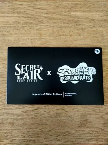 Magic Secret Lair SpongeBob Squarepants Legends Of Bikini Bottom Foil Édition eBay