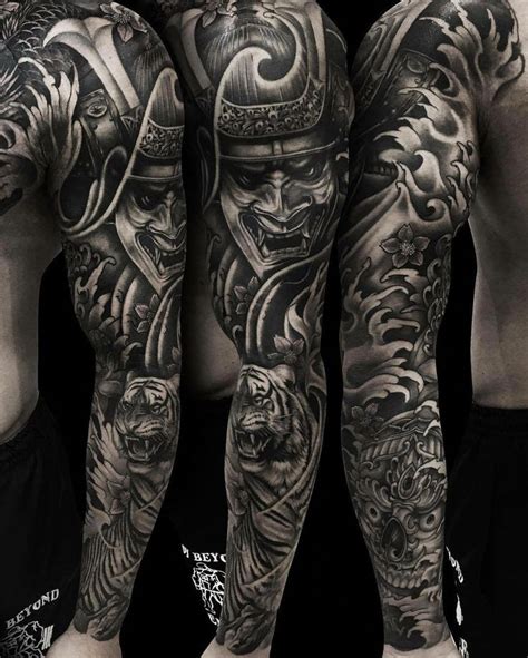 Tattoos In Japanese Prints Japanesetattoos Samurai Tattoo Sleeve