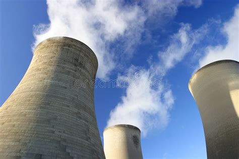 Cool Cooling Towers stock image. Image of industrial, industry - 698125