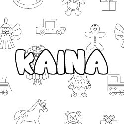 Coloriage Pr Nom Kaina Sans D Passer