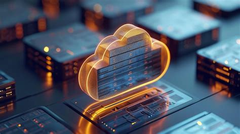 Premium Photo D Model Of Cloud Storing Files Indicating Cloud