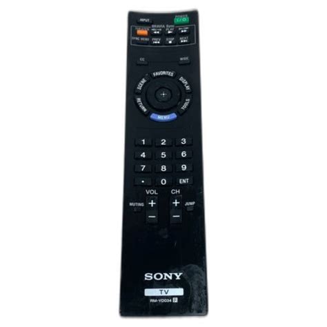 OEM Factory Original Sony RM YD034 Factory Original TV Remote KDL