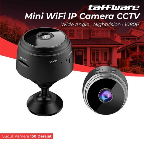 Jual Taffware Mini WiFi IP Camera CCTV Wide Angle Nightvision