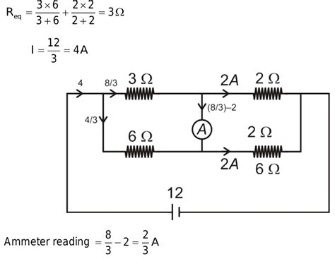 20 In A Circuit Diagram Shown Below What Is The Reading Of Ideal