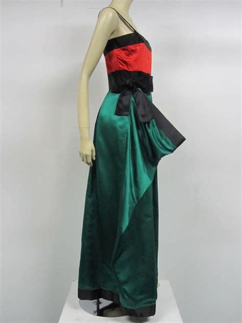 Bill Blass Silk Satin 80s Gown For Sale At 1stdibs