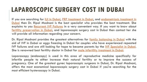 Ppt Gynecological Laparoscopic Surgery In Dubai Powerpoint Presentation Id12307095