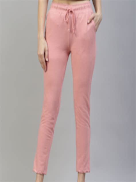 Buy Laabha Women Pink Solid Track Pants Track Pants For Women 17349554 Myntra