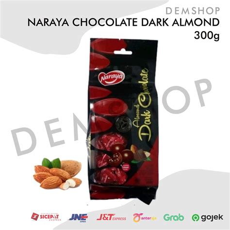 Jual Naraya Coklat Almond Dark Chocolate Gr Shopee Indonesia