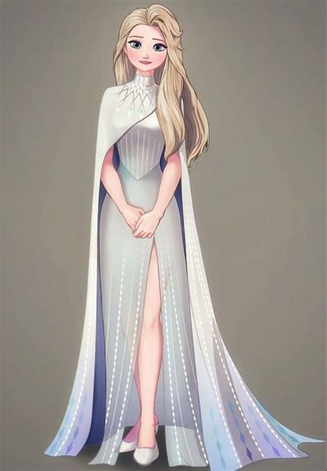 [100+] Frozen 2 Elsa White Dress Wallpapers | Wallpapers.com