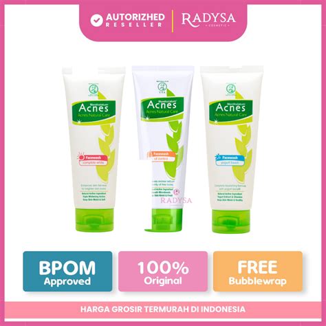 Jual Acnes Natural Care Face Wash Oil Control Face Wash