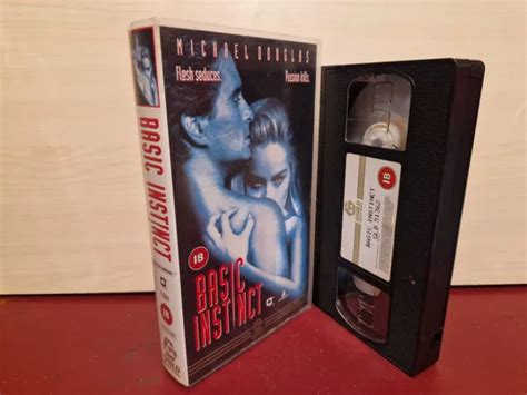 Vhs Basic Instinct Movie Michael Douglas Sharon Stone Penta Nugget