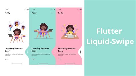 Flutter Ui Flutter Liquid Swipe Onboarding Speed Code Youtube