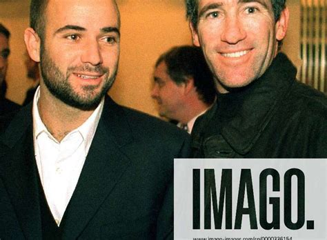 Andre Agassi Und Sein Coach Brad Gilbert Re Beide Usa Tennis Herren