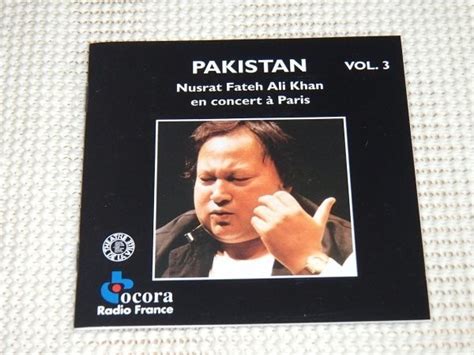 廃盤 Nusrat Fateh Ali Khan ヌスラット ファテ アリ ハーン En Concert A Paris Vol 3