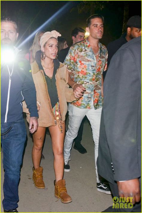 Halsey G Eazy Hold Hands Partying At Coachella Photo 4065125