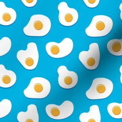 Fried Eggs Fabric Spoonflower