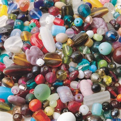 Glass Beads Bulk Beads Assorted Beads Assorted Glass Beads 1 Pound