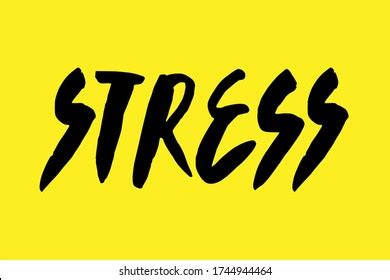 Vector Illustration Stress Word Hand Drawn Stock Vector (Royalty Free) 1744944464 | Shutterstock