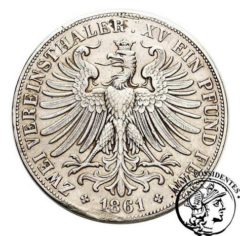 Niemcy Frankfurt Dwutalar 1861 St 4 Archiwum Niemczyk Pl