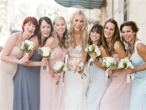 Pretty Pastel Bridesmaids Dresses