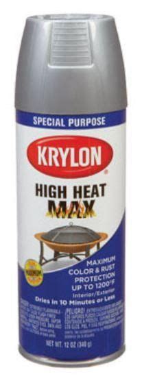 Krylon K01608000 High Heat Max Spray Paint Metalic Aluminum 12 Oz Krylon Radiator Heating