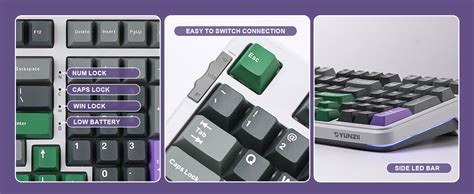 Amazon YUNZII B98 Wireless Mechanical Keyboard Hot Swappable Full Numpad Pre Lubed Creamy