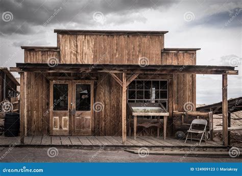 An Old Wooden American Western Style Building Stock Image Image Of