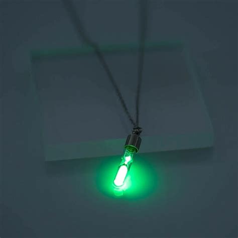 Glow In the Dark Hourglass Necklace - JustHourglasses