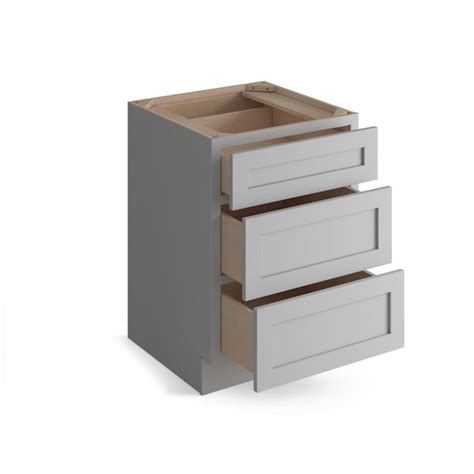 Valleywood Cabinetry 30 In W X 34 5 In H X 24 In D Proper Gray Birch Drawer Base Ready To