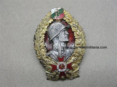 Bulgarian Ww2 Infantry Badge Of Honor Generals Grade Original