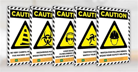 Caution Warning Sign Posters Alsco First Aid