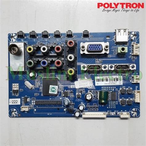 Jual Mainboard LED TV Polytron PLD 24T8511 Di Lapak Muslim Electro