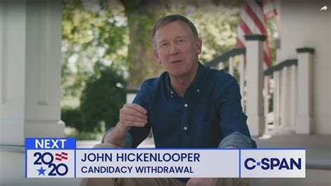 John Hickenlooper Campaign Withdrawal Video | C-SPAN.org