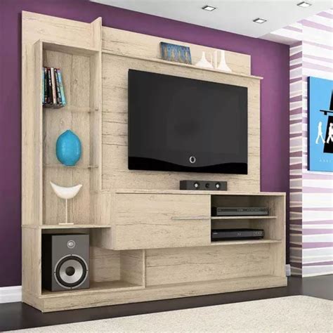 Estante Para Home Theater Dimas Rústico 181 Cm Parcelamento sem juros