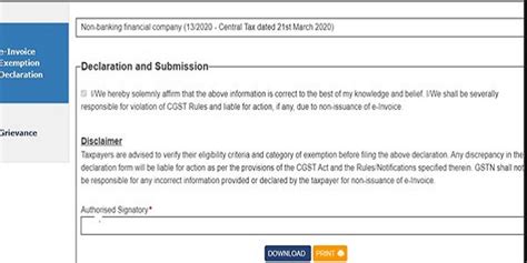 How To File E Invoicing Exemption Declaration On GST Portal