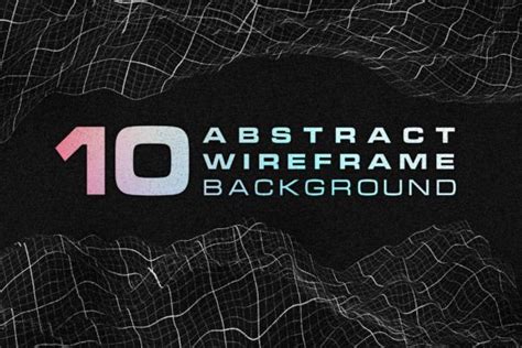 10 Abstract Wireframe Background Graphic By Storictype Creative Fabrica