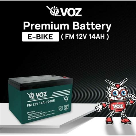 Jual Battery Voz Fm V Ah Hr Aki Sepeda Listrik Selis E Bike