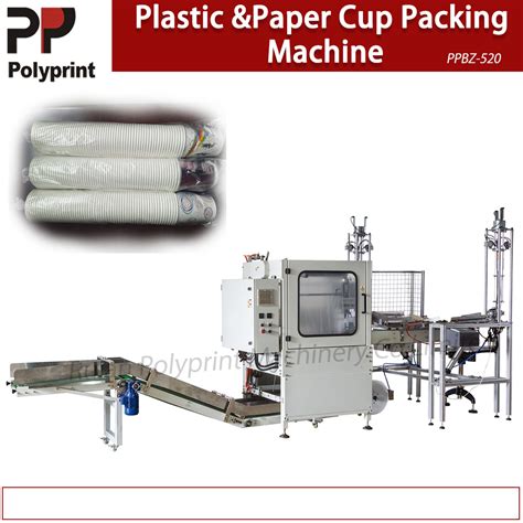 Automatic Single Line Disposable Plastic Cup Or Paper Cup Flow Packing Machine With Counting